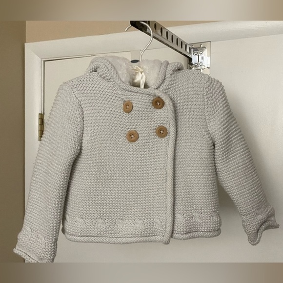 Max Studio Baby Knit Hooded Jacket Coat 18M - Picture 3 of 9